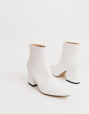 asos white ankle boots