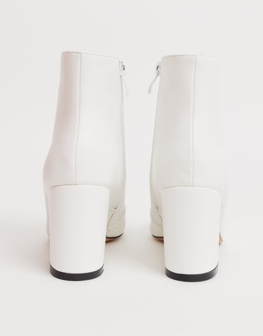 Raid kola white ankle sales boots