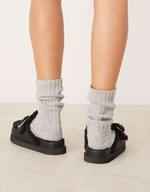 RAID – Kylie – Svarta mules i teddy, 3 av 4
