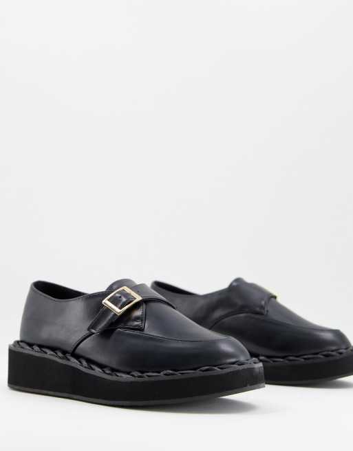 RAID Leonie flat shoes with buckle detail in black | ASOS