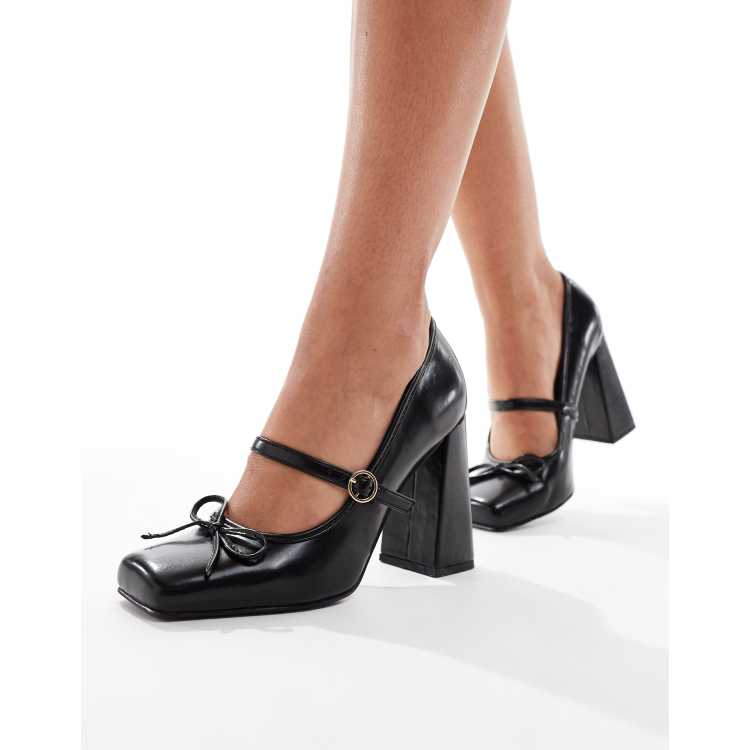 RAID Liorra heeled ballet pumps in black ASOS