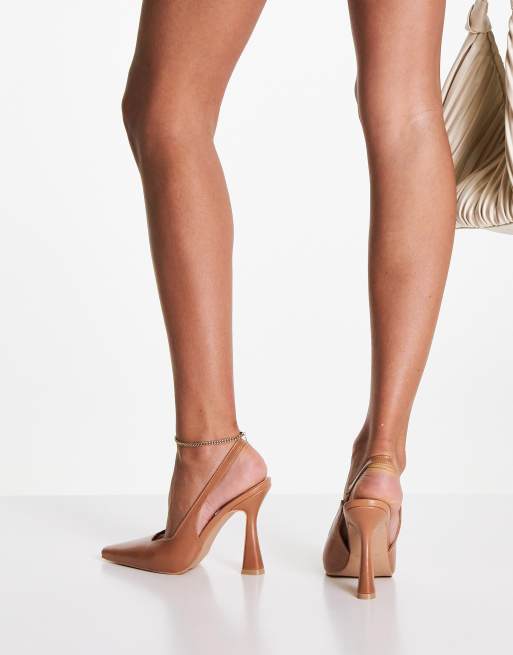 RAID Lissie slingback court shoe in camel, 2 of 4
