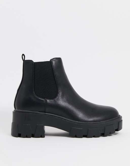 raid react chelsea boots in black