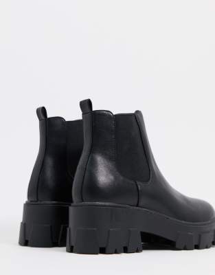 chunky sole black boots