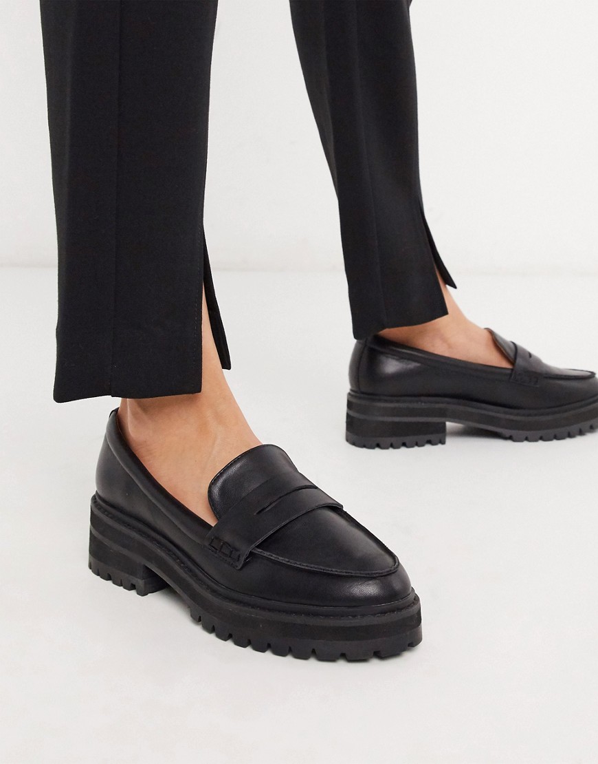 RAID - Loafers met dikke zool in zwart