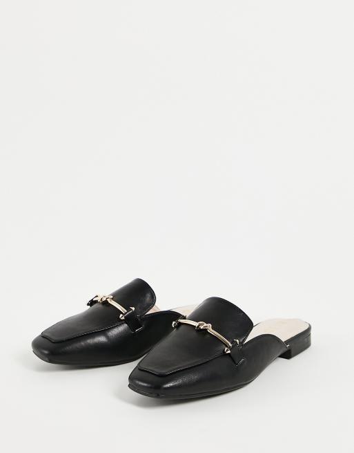 RAID - Logan - Loafers met open achterkant in zwart