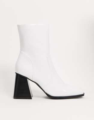 angled heel boots