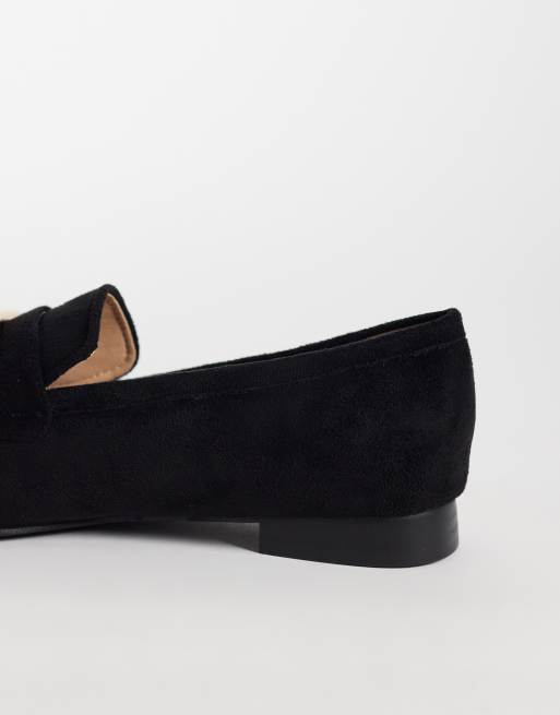 RAID Lucena loafers in black suedette, 4 of 4