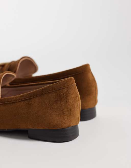 RAID Lucena loafers in brown suedette, 4 of 4