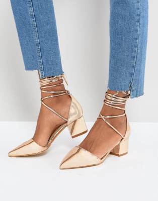 rose gold shoes asos