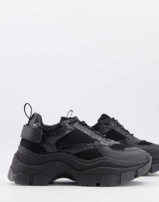 RAID – Malibu – Sneaker in Schwarz mit dicker Sohle