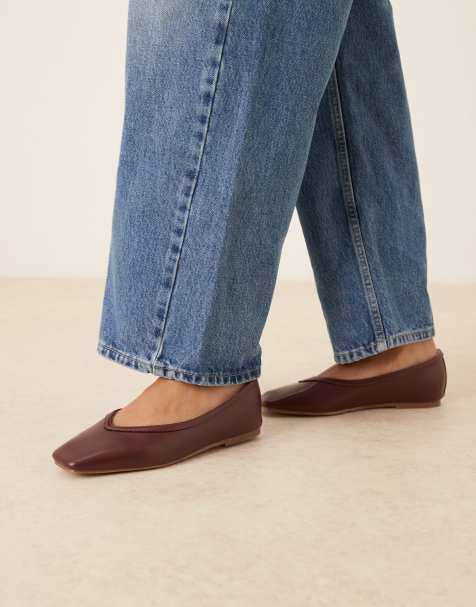 RAID Maryana ballet flats in burgundy - view 1