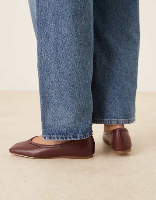 RAID Maryana ballet flats in burgundy , 3 of 4