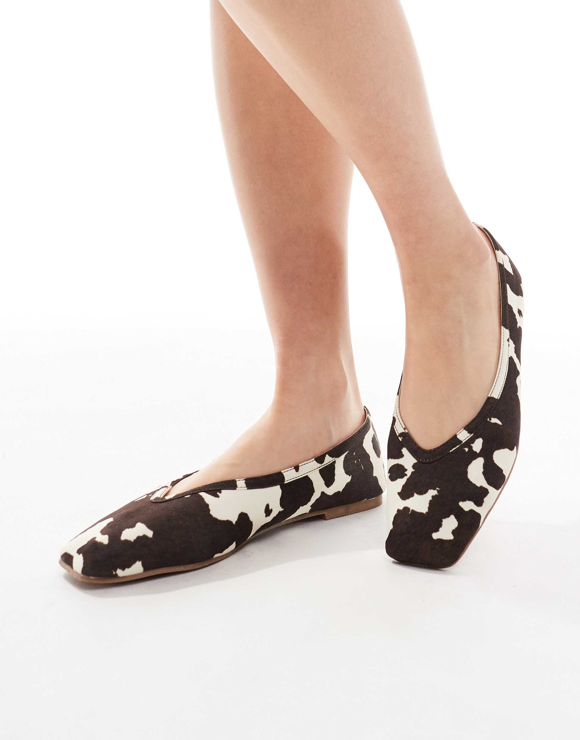raid maryana square toe ballet flats