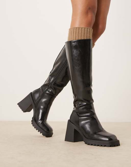 RAID Mayah knee boots in black