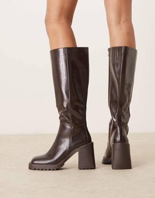 RAID Mayah knee boots in brown, 2 of 4