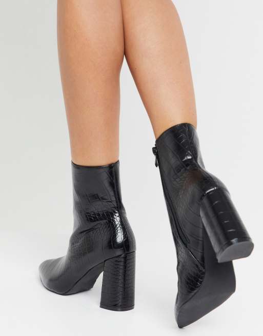 RAID - Meadow - Bottines à talon - Noir croco, 3 de 4
