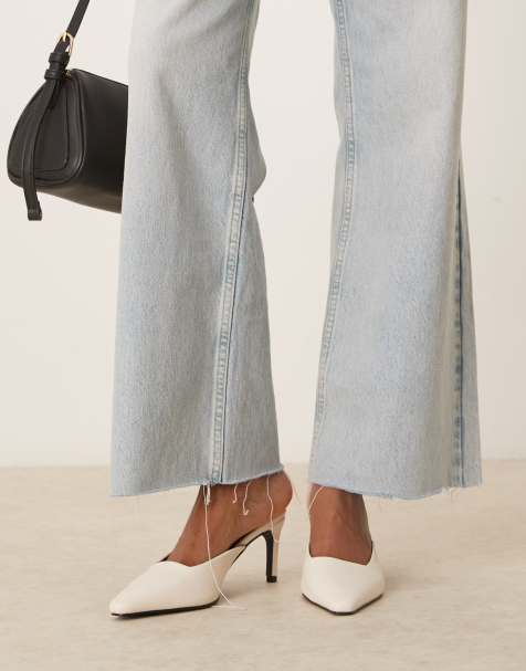 Raid – Miko – Mules in Creme mit Pfennigabsatz - view 1