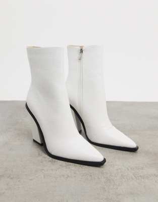 asos white booties