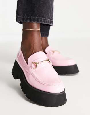 RAID Monsterr chunky loafers in pink - ASOS Price Checker