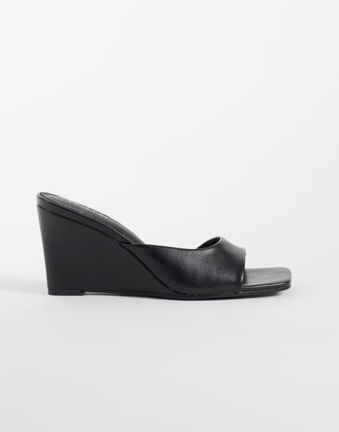 RAID - mules de cuña con tacón Juniper en negro - view 1