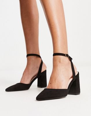 RAID Neima block heeled shoes in black  - ASOS Price Checker