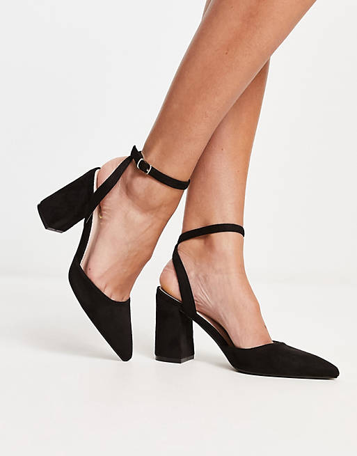 RAID Neima block heeled shoes in black | ASOS