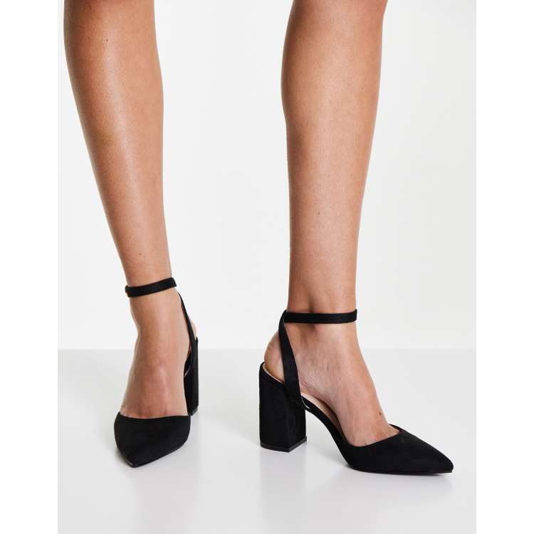 Block heel black sales shoes