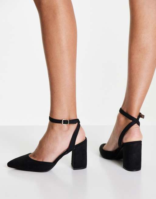 Next black block heel sales shoes