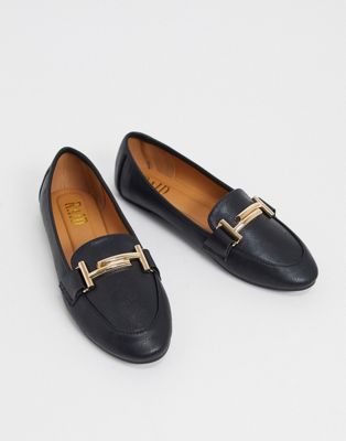 black and gold designer loafers