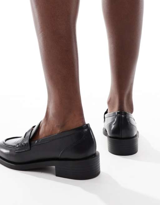 Loafer Asos Raid Shoes RAID Nonnie Penny Loafers In Black ASOS