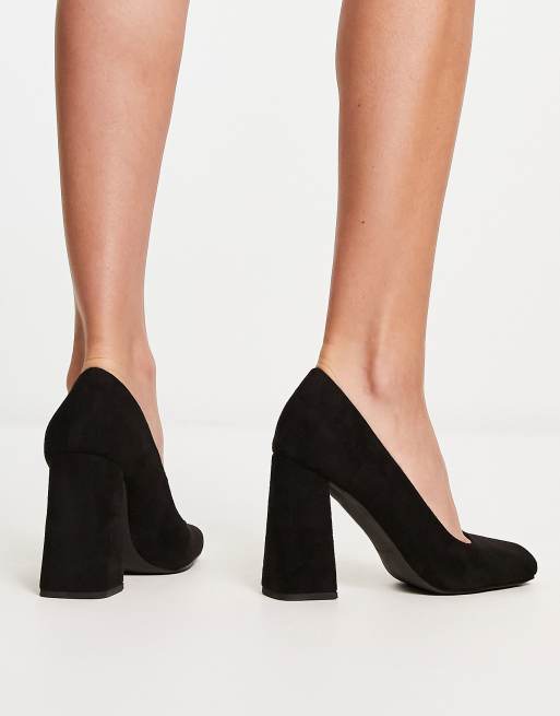Faux suede pointed toe pumps sales