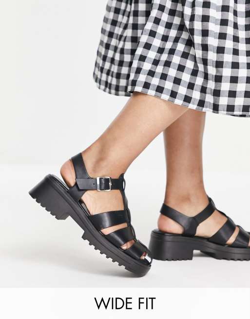 RAID – Presley – Fisherman-Sandalen aus PU in Schwarz