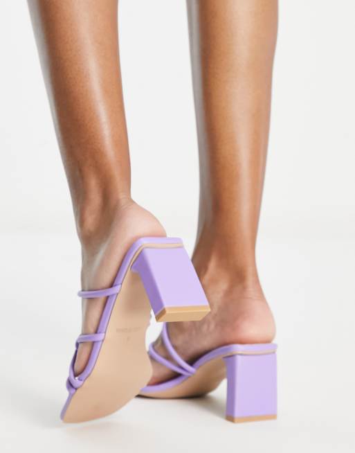 Raid - Quintessa - Mules à brides et talon mi-haut - Violet, 3 de 4