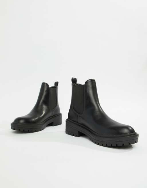 RAID Radar Black Chunky Chelsea Boots