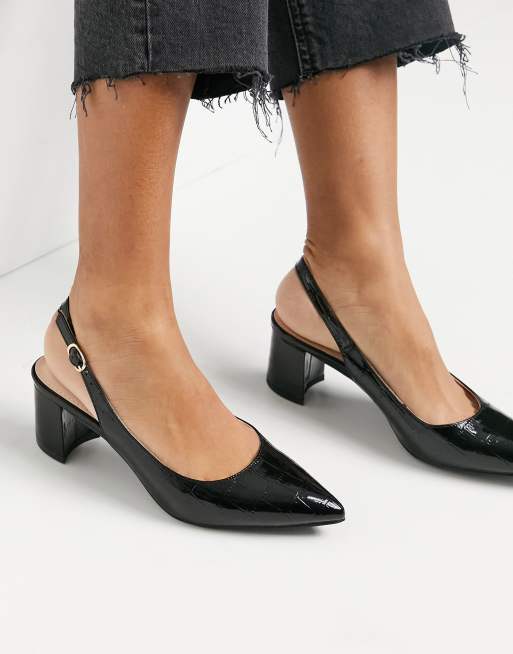 Raid - Rubina - Scarpe con tacco nero coccodrillo