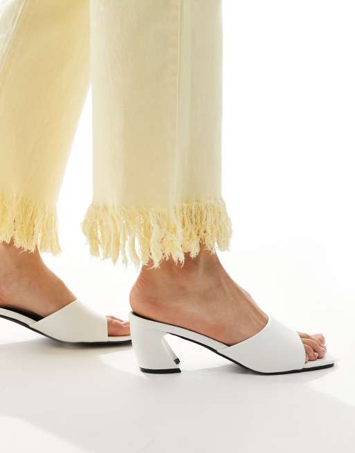 RAID Saanvi Sabot bianchi con tacco largo ASOS