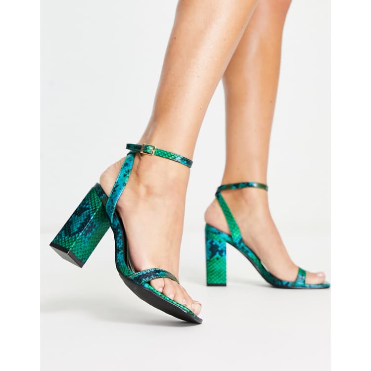 Blue and sales green sandals