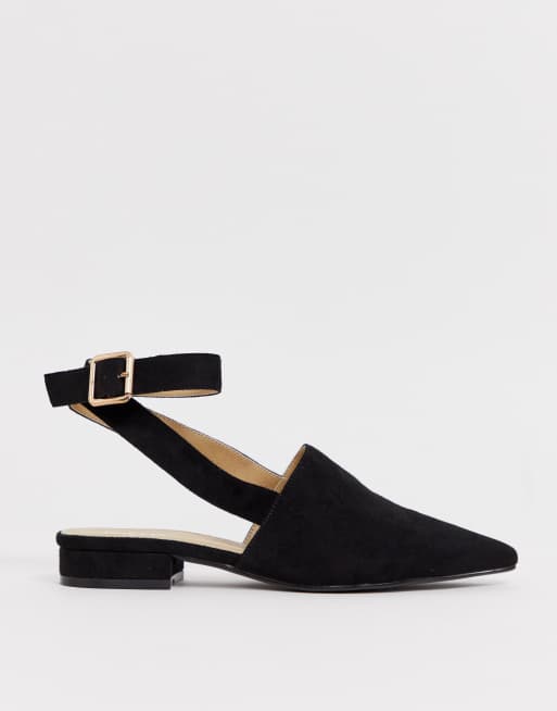 Open back flat on sale shoes