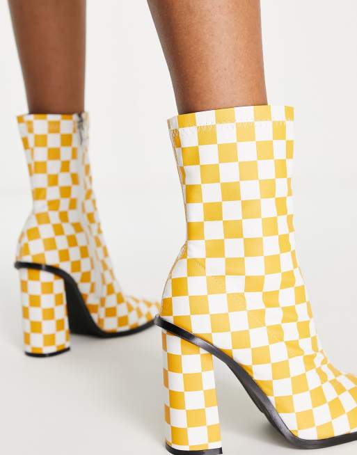 Checkerboard heels sales