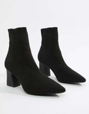 raid adelina black chunky studded chelsea boots