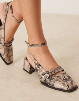 Raid Stacia Sling Back Heeled Mary Janes