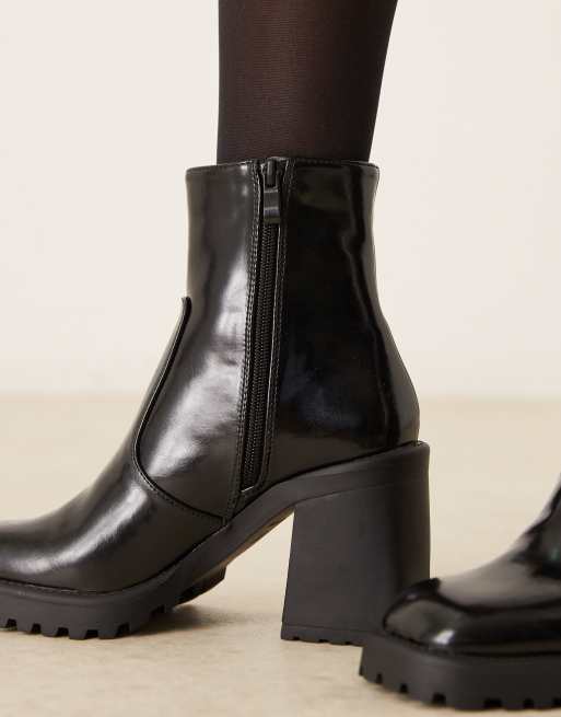 RAID – Sugar – Stiefeletten in Schwarz mit Blockabsatz, 4 von 4