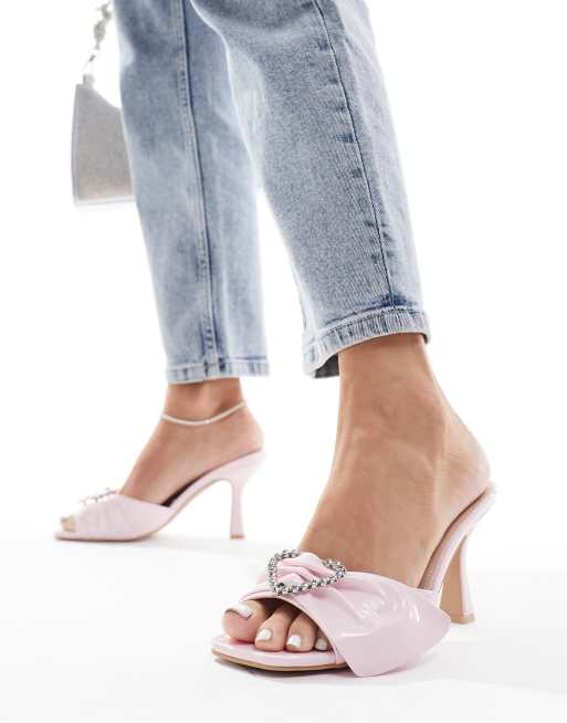 Kitten heel online mules