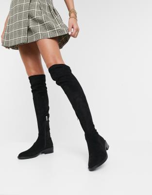 RAID Tamara over the knee boots in black