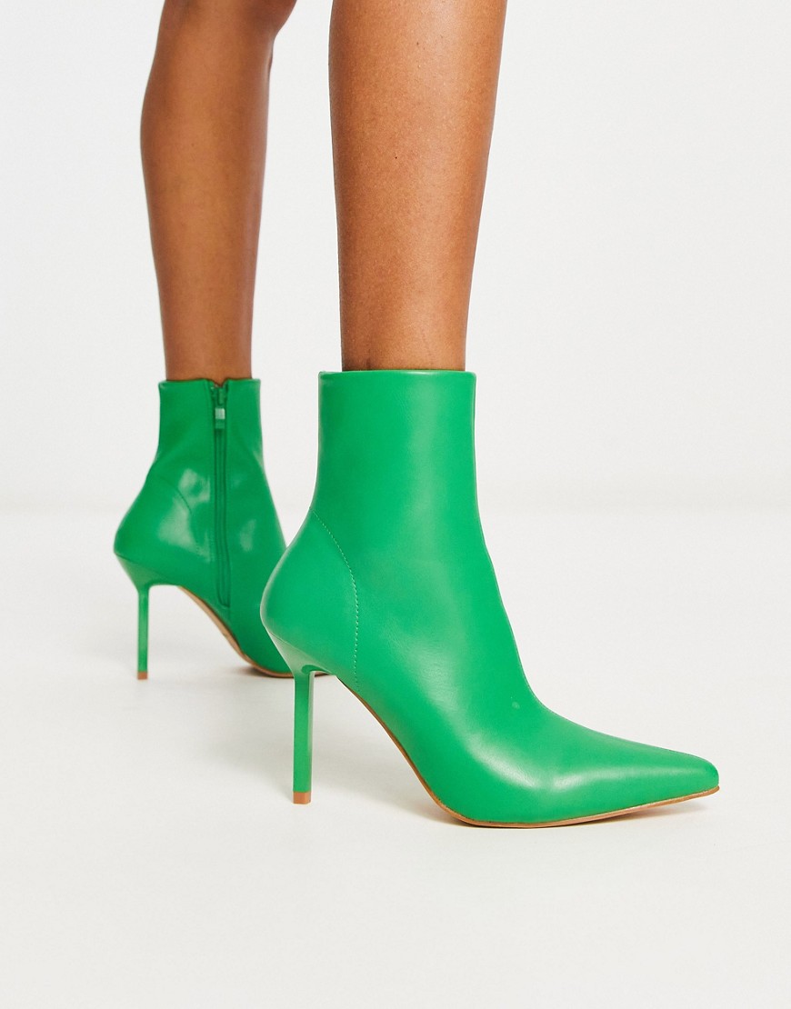 Tamrya stiletto ankle boots in green