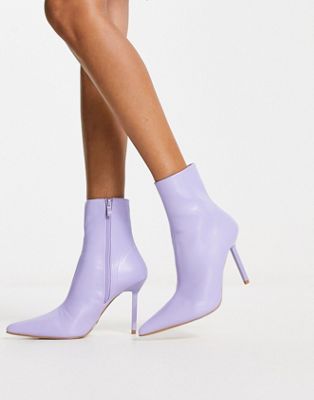 Tamrya stiletto ankle boots in lavender-Purple
