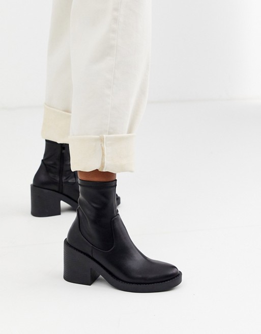 RAID Tatum chunky sock boots in black