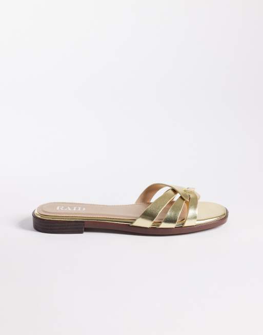 Raid - Toffee - Sandali bassi color oro
