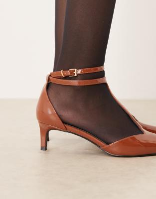 Raid Tosha Kitten Heel Shoes In Brown